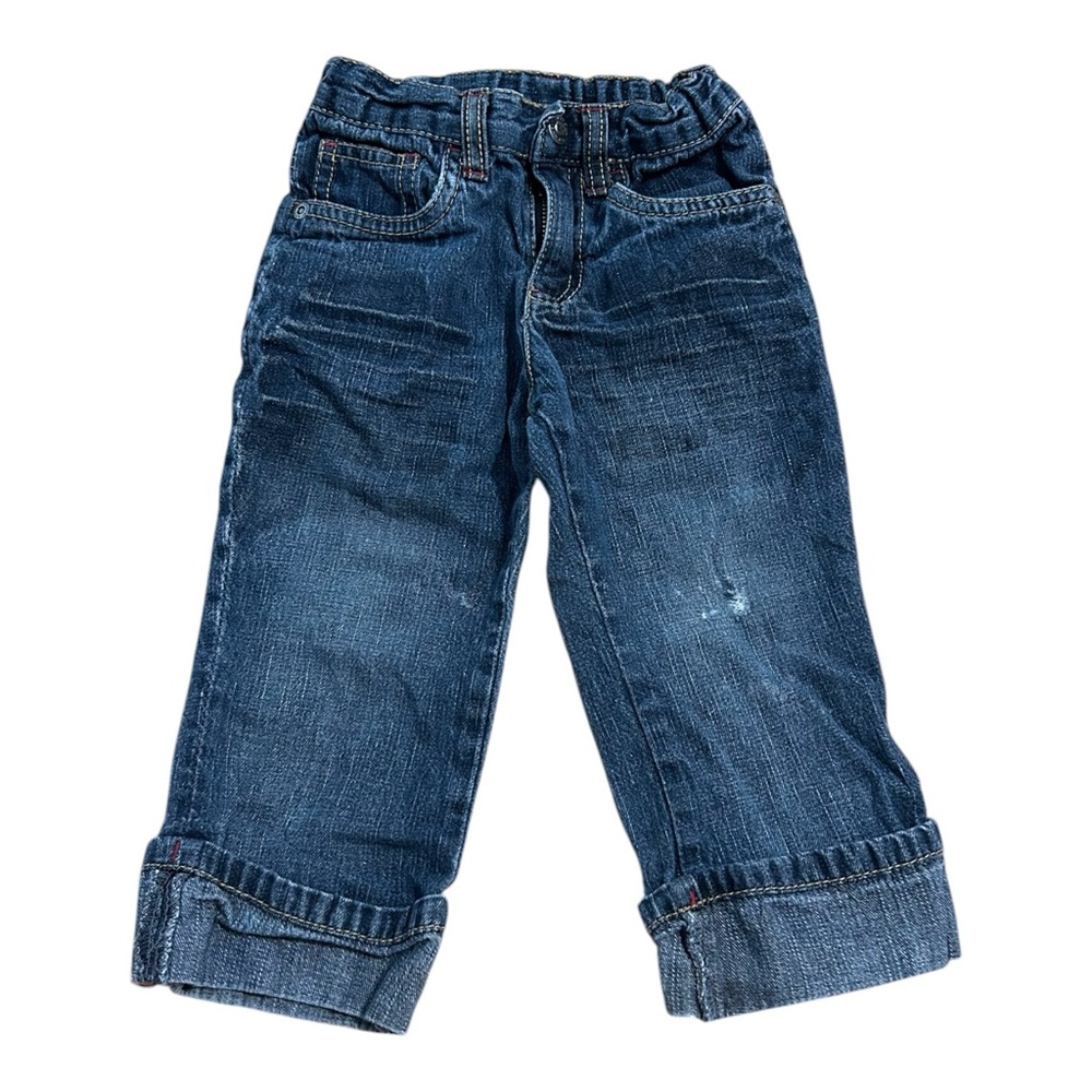 Arizona Toddler Vintage Rolled Up Denim Jeans Size 2T - Picture 1 of 6